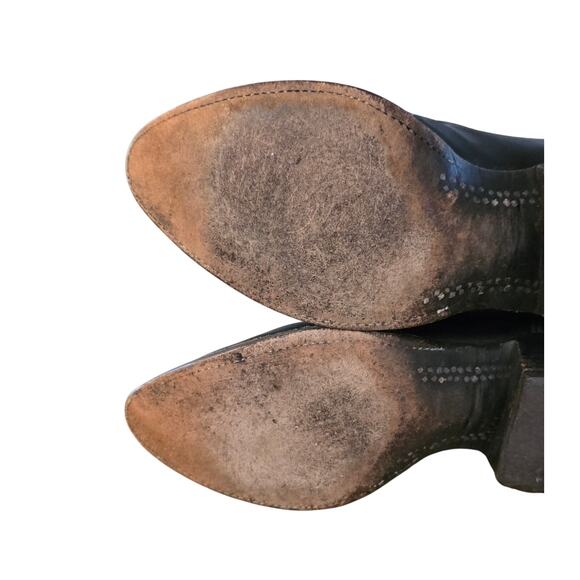 Lucchese Men's Classic Goat Skin Black Boots Size 10 - Picture 13 of 15